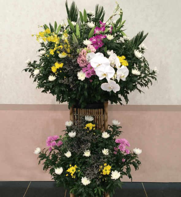 よこてシティホール供花 二段籠A